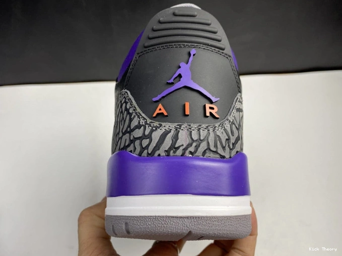 Kicked Out Shoe Store Court Purple Retro Jordan 050 3 Air CT8532 Black 0820